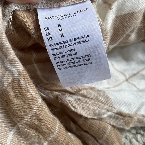 American Eagle Outfitters This Feels Seriously Lived In Fall Plaid Flannel - Picture 10 of 13